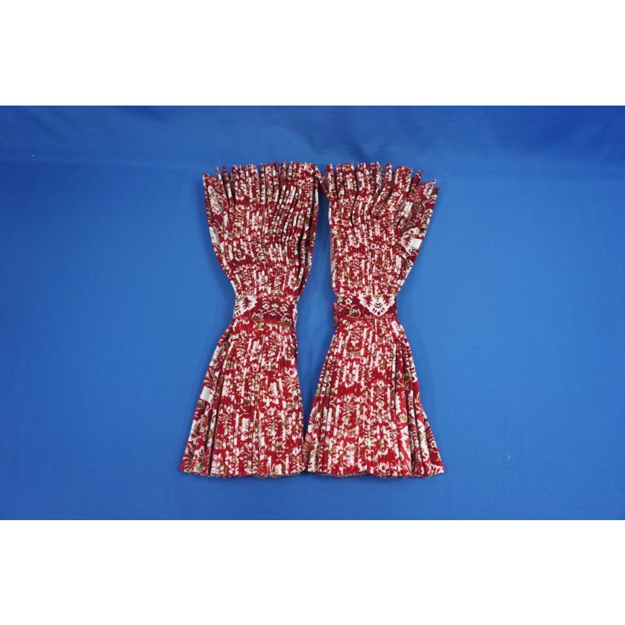 新格子 仮眠カーテン セット 横2400mm×縦800mm レッド