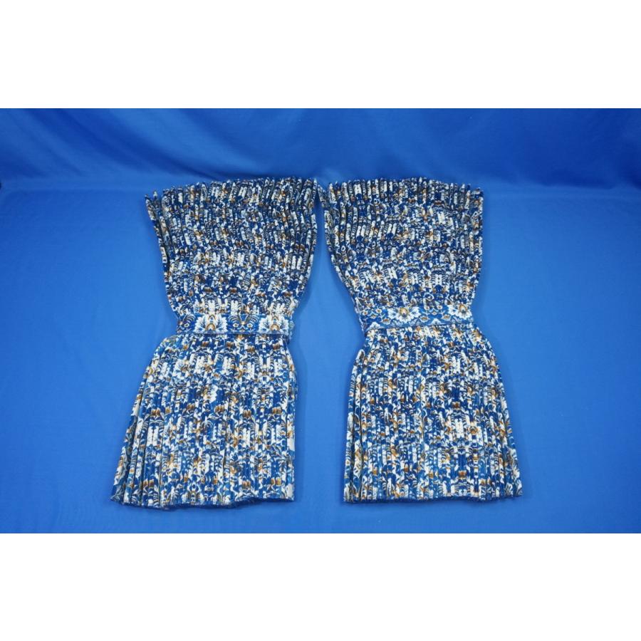 トラック　仮眠カーテン　新格子　ブルー　新品 トラック用品 金華山 仮眠カーテン 新格子 アコーディオンタイプ 2,400