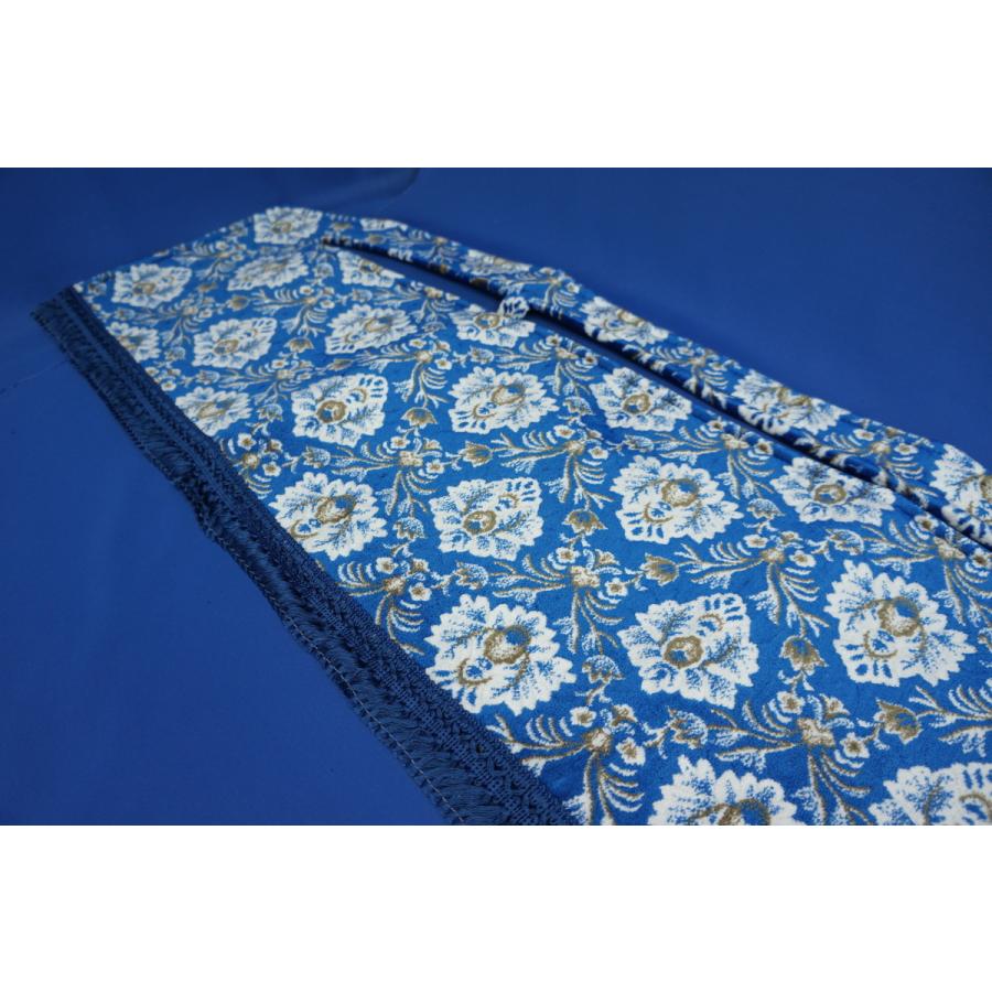 クオン用 新格子 縦柄 ダッシュマット ブルー : トラック