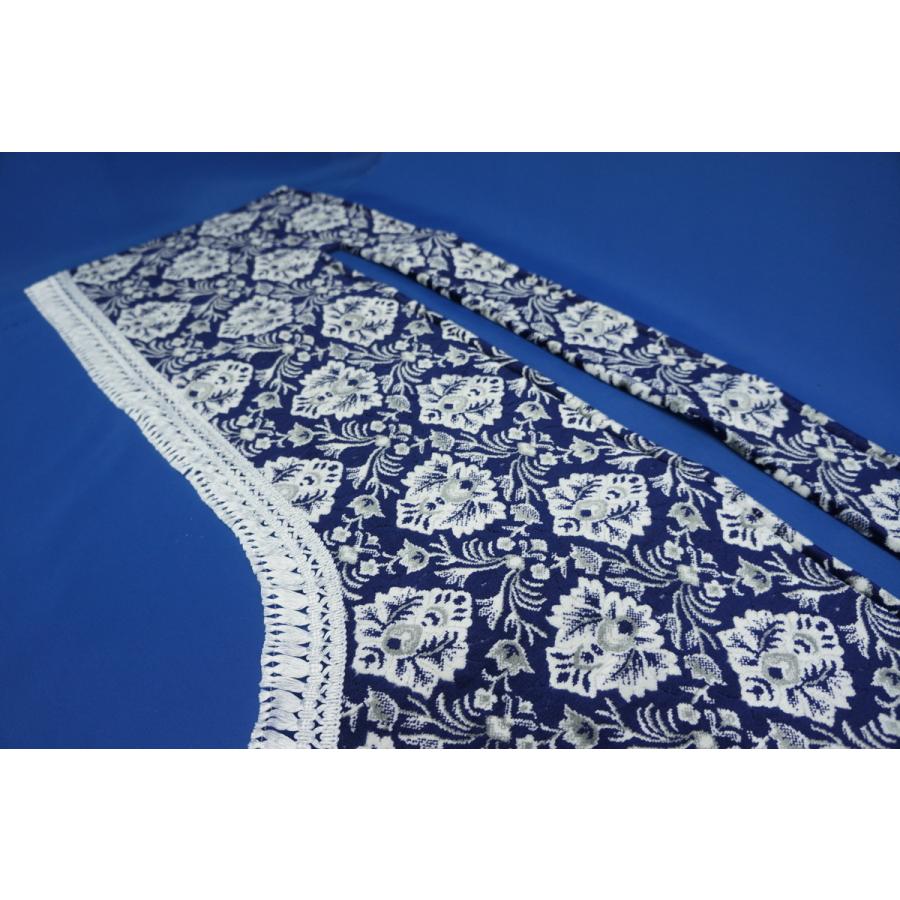 グランドプロフィア用 新格子 縦柄 ダッシュマット 濃紺/フレンジ