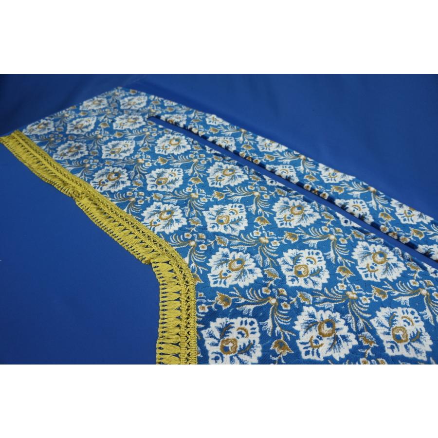 グランドプロフィア用 新格子 縦柄 ダッシュマット ブルー/フレンジ