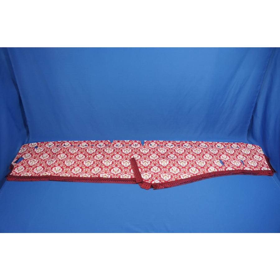 17スーパーグレート用 新格子 縦柄 ダッシュマット レッド : トラック