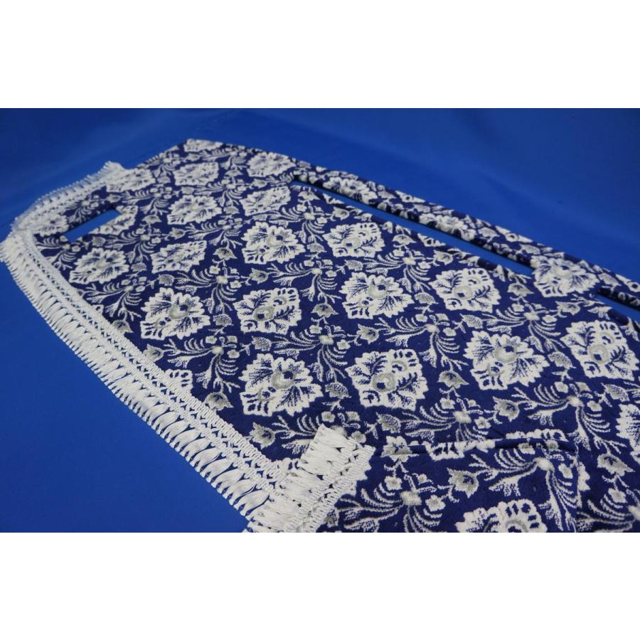 ファイブスターギガ用 新格子 縦柄 ハンドルダッシュ2点セット 濃紺