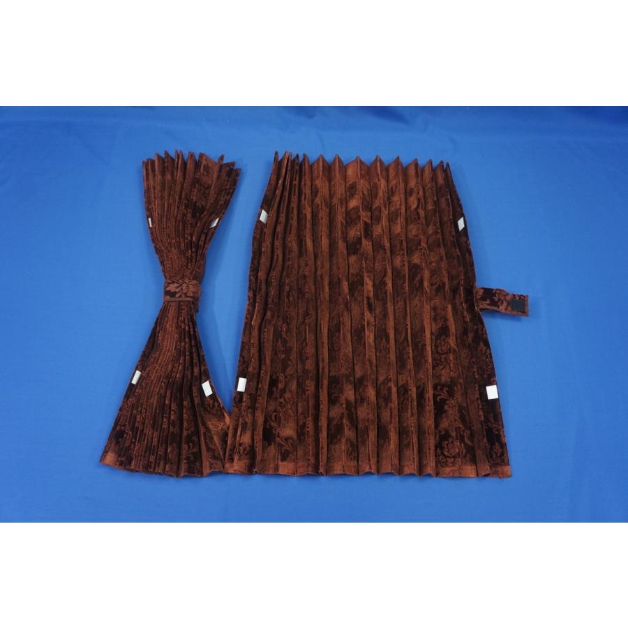 トラック　仮眠カーテン　ローレル　ブラウン　新品 kenz_040307-229