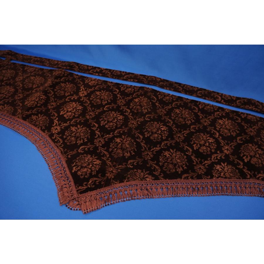 UDクオン用 ローレル 縦柄 ダッシュマット ブラウン