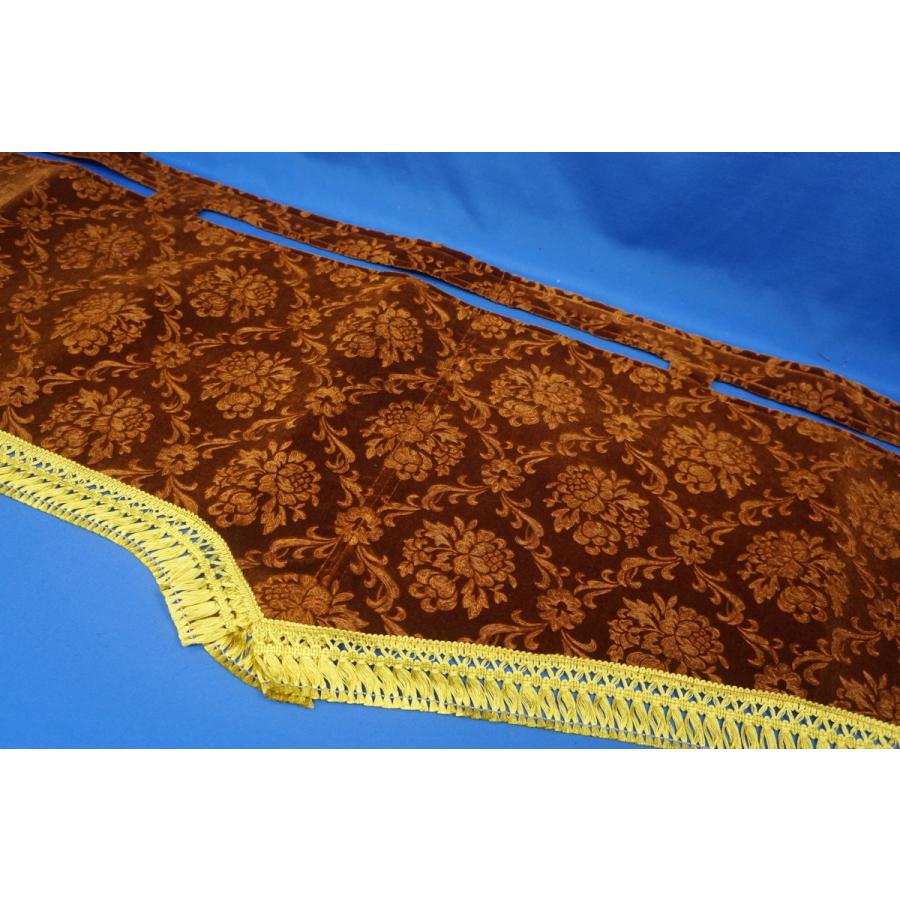 スーパーグレート用 ローレル 縦柄 ダッシュマット ゴールド