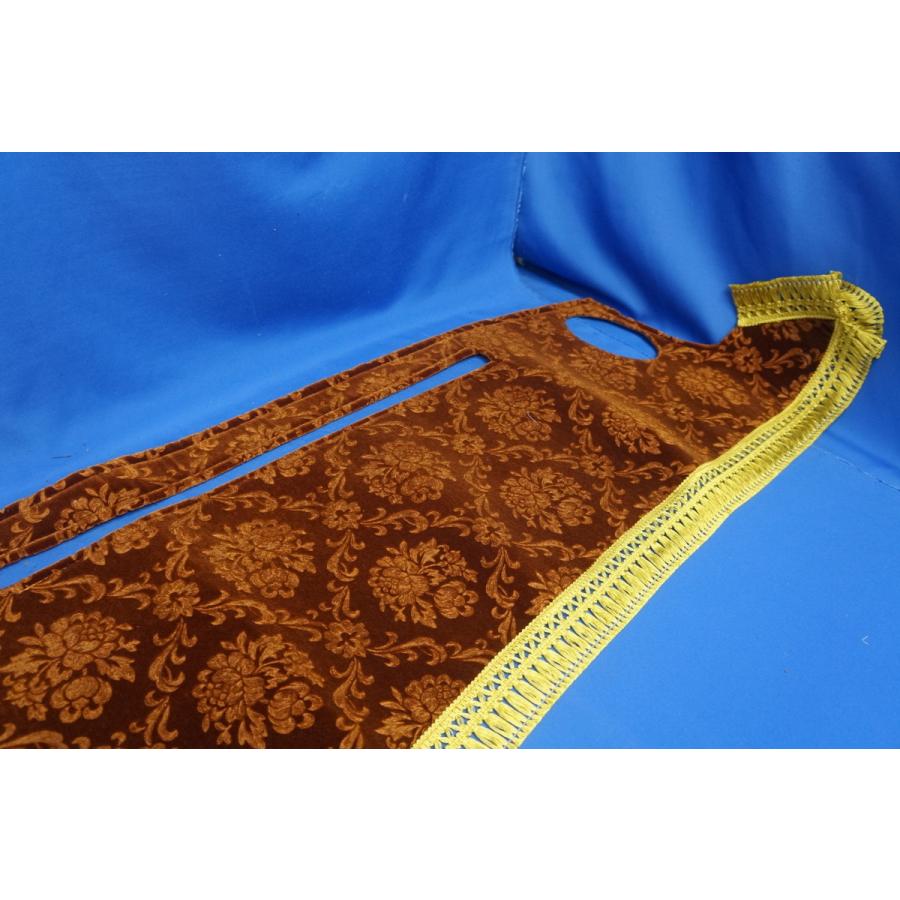 スーパーグレート用 ローレル 縦柄 ダッシュマット ゴールド