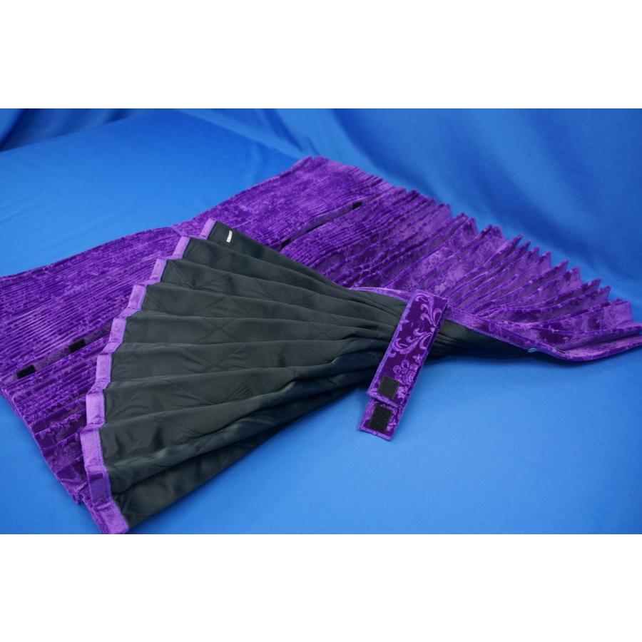 トラック仮眠カーテンアコーディオンワインパープル？ Amazon.co.jp: トラック用 仮眠カーテン チンチラ ワイン