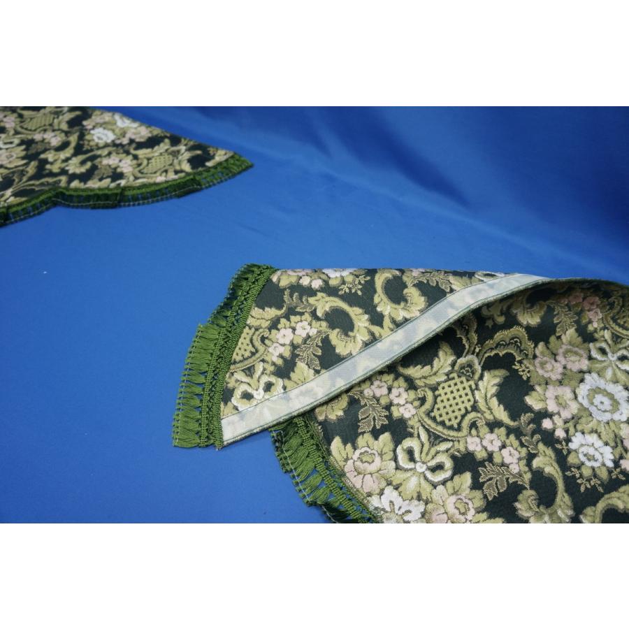 金華山　花籠グリーン　三角サイドカーテン 楽天市場】金華山 三角型サイドカーテン 花かご Lサイズ (750x750