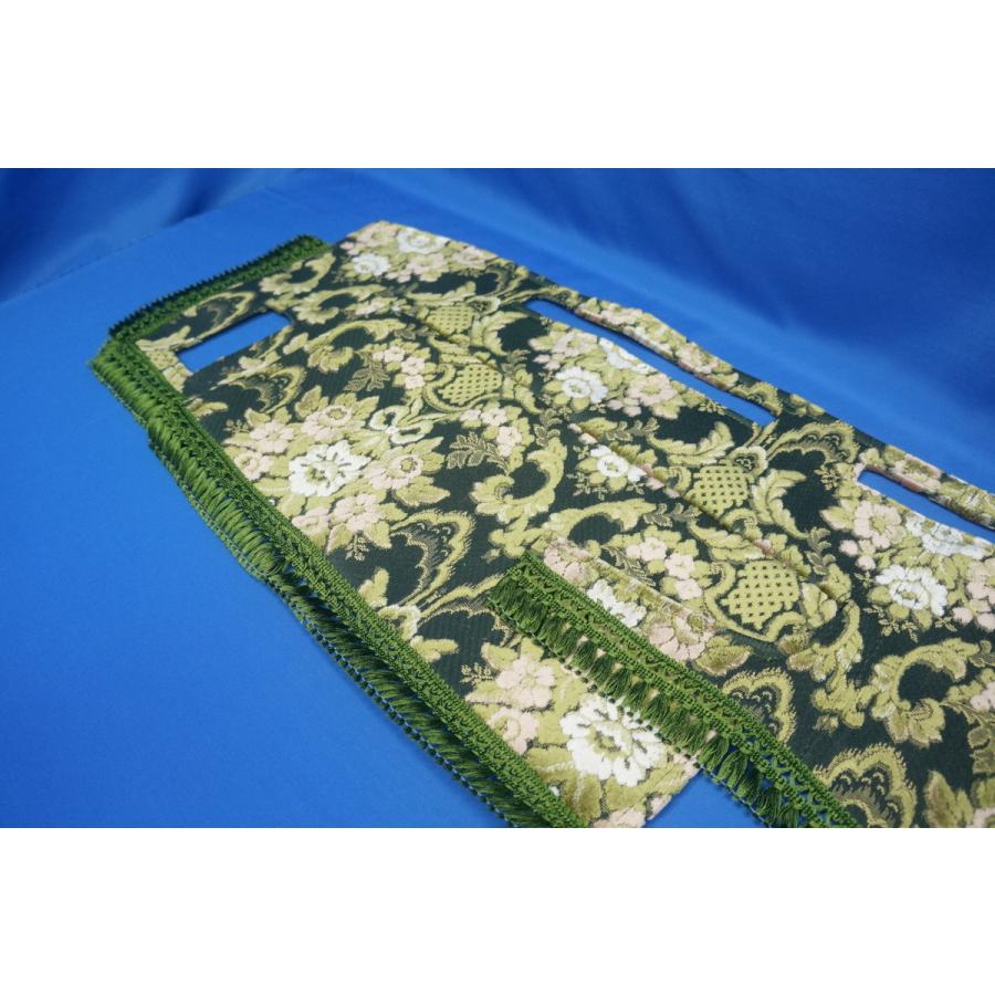 いすゞ07フォワード用 花かご 縦柄 ダッシュマット グリーン