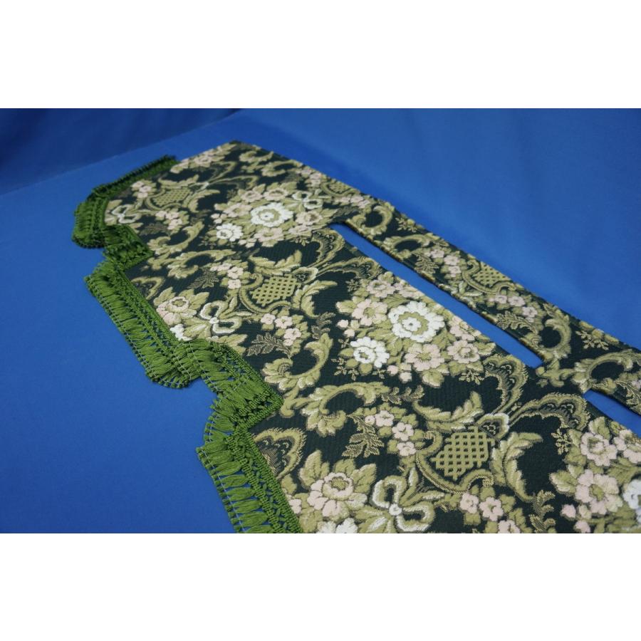 てなグッズや いすゞ超低ｐｍエルフ用 花かご 縦柄 ダッシュマット グリーン Ltr Com Tr