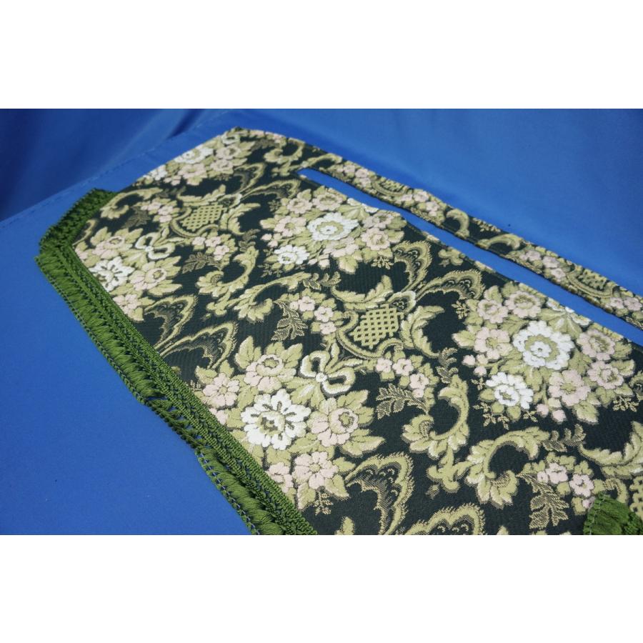 三菱NEWファイター用 花かご 縦柄 ダッシュマット グリーン