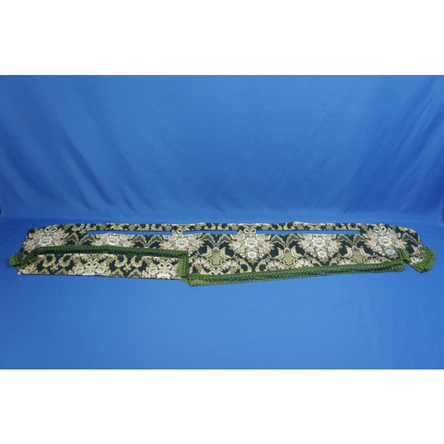 三菱NEWキャンター用 花かご 縦柄 ダッシュマット グリーン