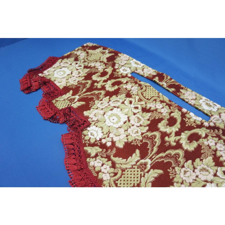 いすゞNEWエルフ用 花かご 縦柄 ダッシュマット ワイン : トラック