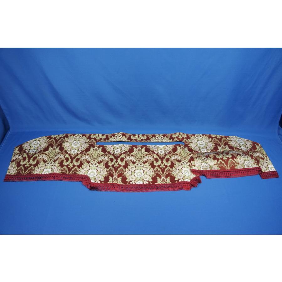 日野レンジャープロ用 花かご 縦柄 ダッシュマット ワイン : トラック