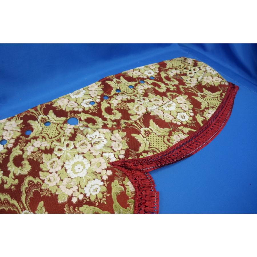 17レンジャー　ダッシュマット　花籠　花かご　ワイン　標準幅 17レンジャー用 花かご 縦柄 ダッシュマット 丸穴仕様 ワイン