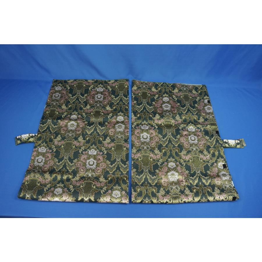 花かご 2点式 センターカーテン 横1100mm×縦1000mm 2枚セット