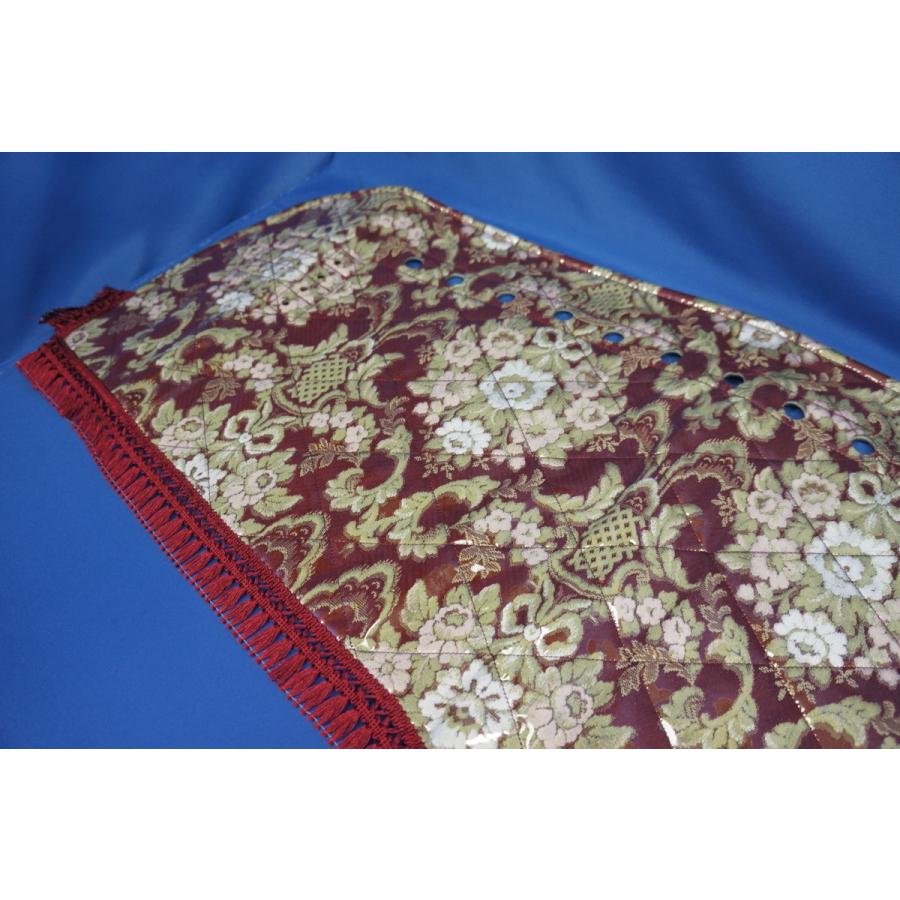 日野　17プロフィア ダッシュマット　ピラーカバー　花かご　縦柄 17プロフィア用 花かご 縦柄 ダッシュマット ビニール付き ワイン