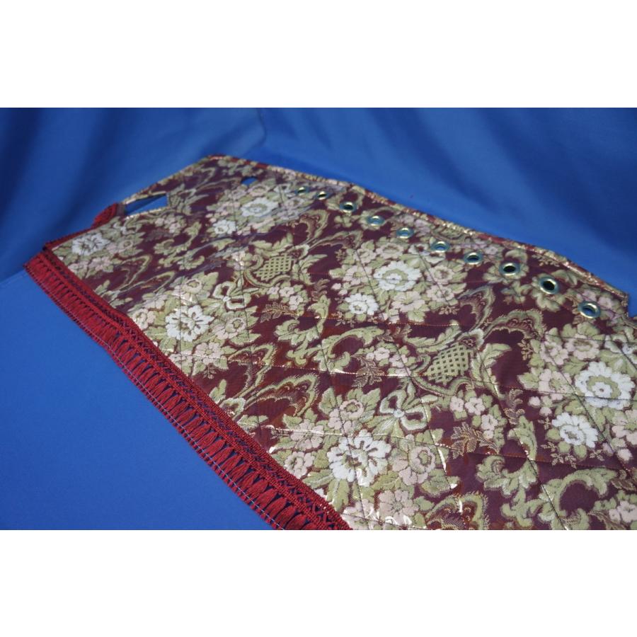 17スーパーグレート用 花かご 縦柄 ダッシュマット ゴールドリング