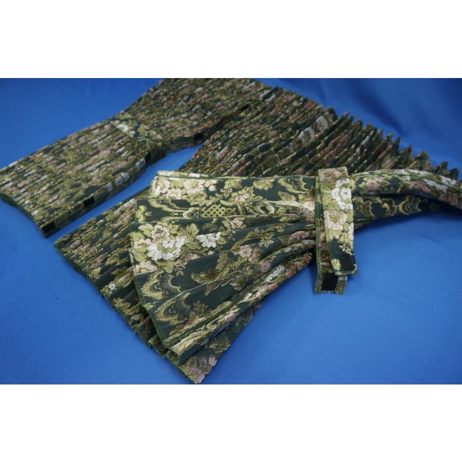 花かご 仮眠カーテンセット 横2400mm×縦800mm 両面仕様 グリーン