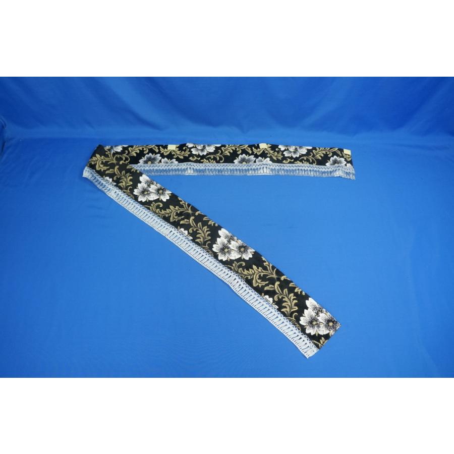 桜 さくら フロントカーテン ストレート型 ブラック/グレー