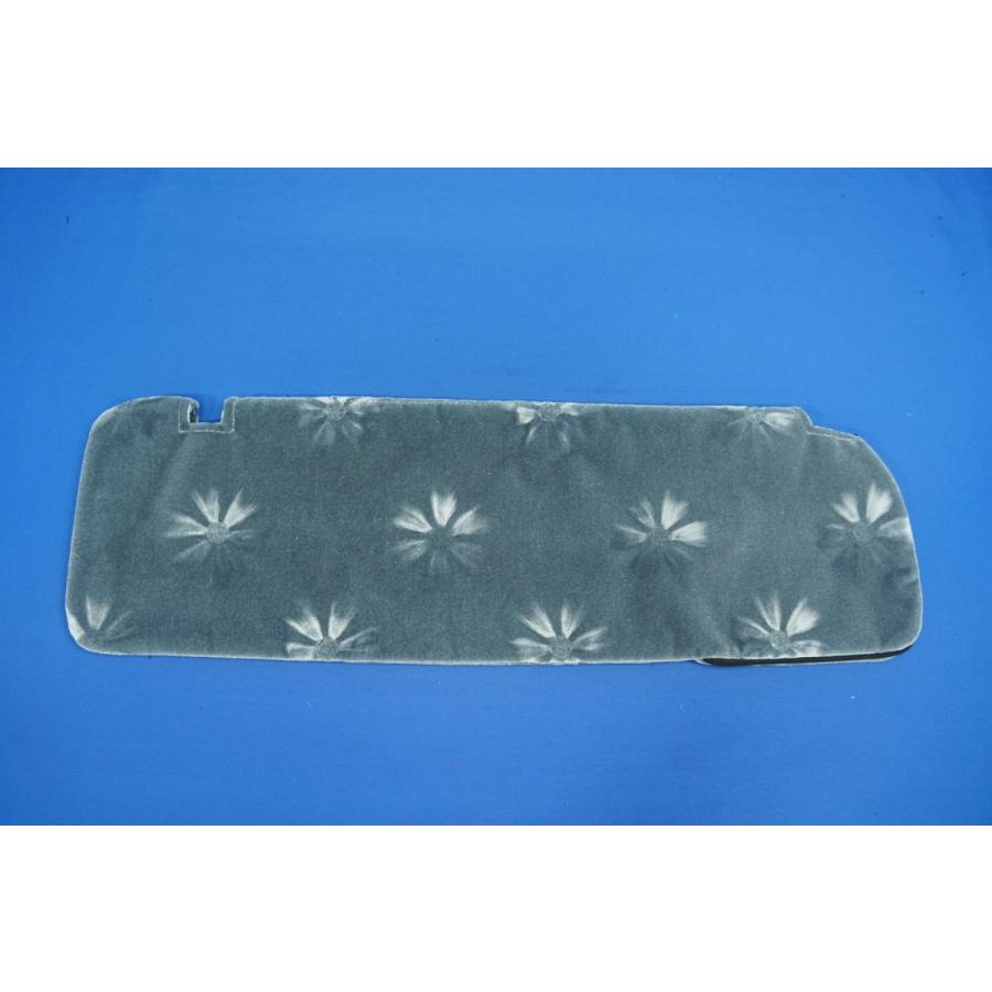 パーフェクトクオン 現行 コスモスグレー パーフェクトクオン用 サンバイザーカバー モケットフラワー