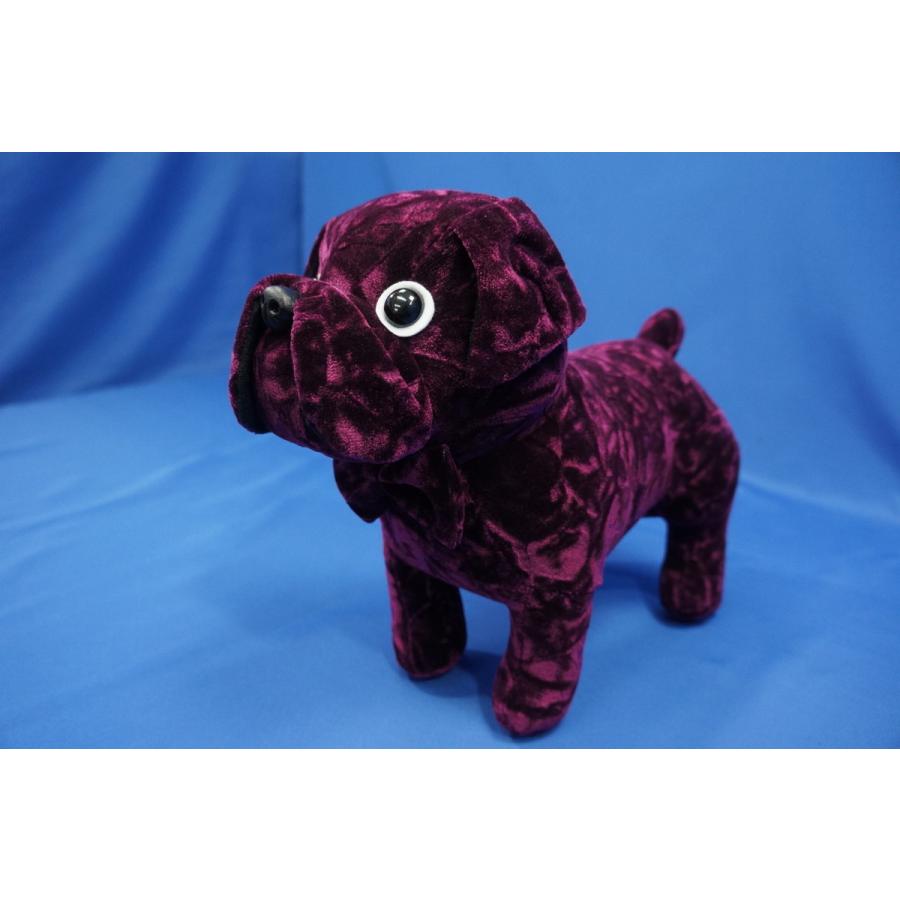 ブルドッグ ぬいぐるみ チンチラ ワインパープル : トラックショップ