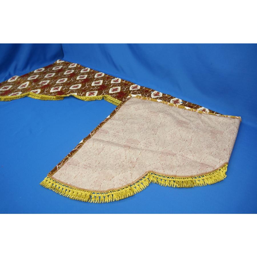 大花束オレンジ　五右衛門カーテン　2200 大花束オレンジ五右衛門カーテン2200