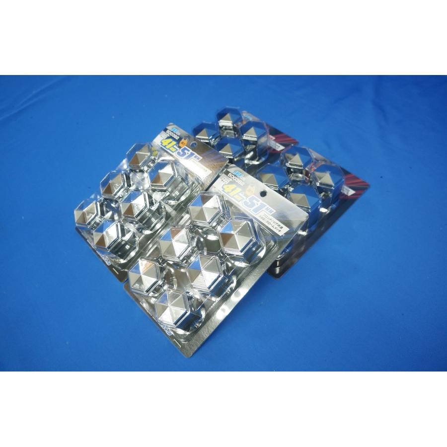 ジェットイノウエ PMエルフ6穴用 角型メッキナットキャップ 1台分