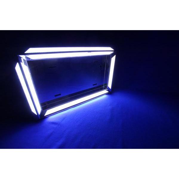 ジェットイノウエ 大型用LEDツインDXナンバープレート枠 ホワイト