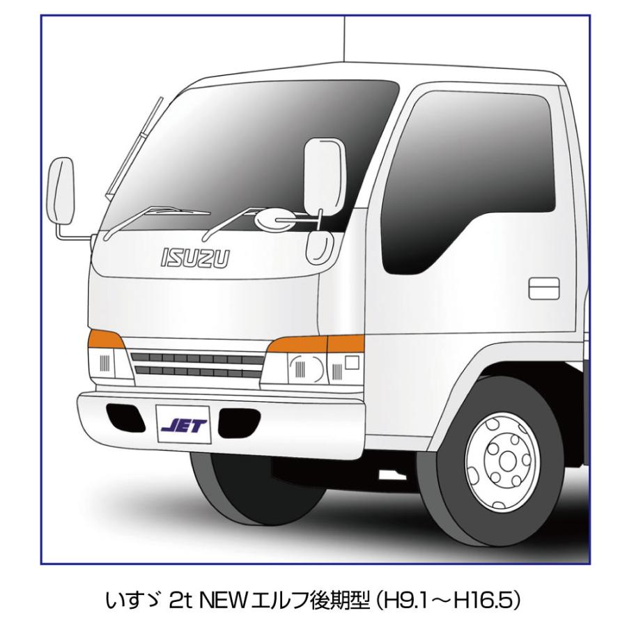 いすずエルフ2トン用ワイパーアーム、ブレードセット ジェットイノウエ NEWエルフ前期 標準用 ワイパーアーム＆ブレード