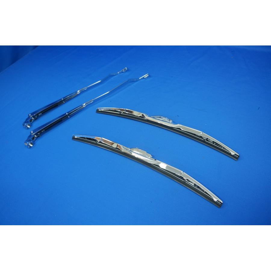 デュトロJET メッキワイパーセット　新品未使用 ジェットイノウエ デュトロ標準用 ワイパーアーム＆ブレード