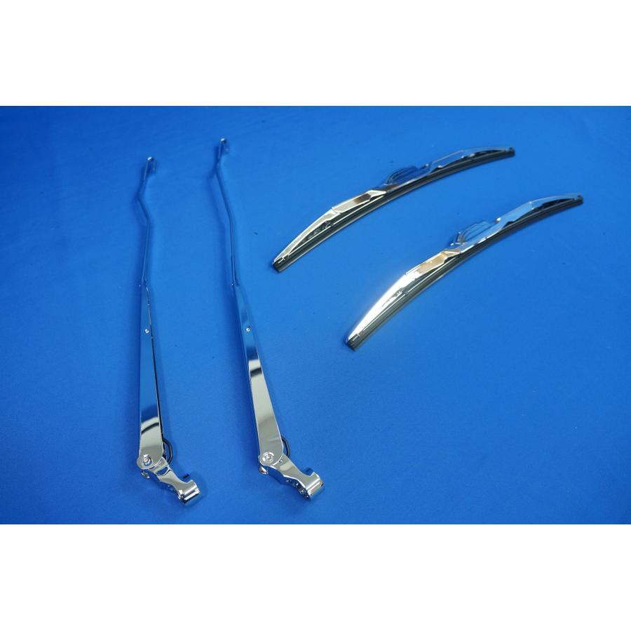 デュトロJET メッキワイパーセット　新品未使用 ジェットイノウエ デュトロ標準用 ワイパーアーム＆ブレード