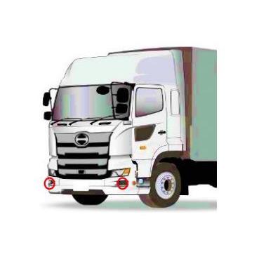 17プロフィア用 バンパーステップ コーナーセンサー付き車 : トラック
