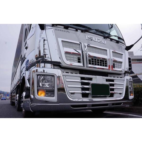 ジェットイノウエ いすゞNEWギガ用メッキバンパースカートH22.5〜H27