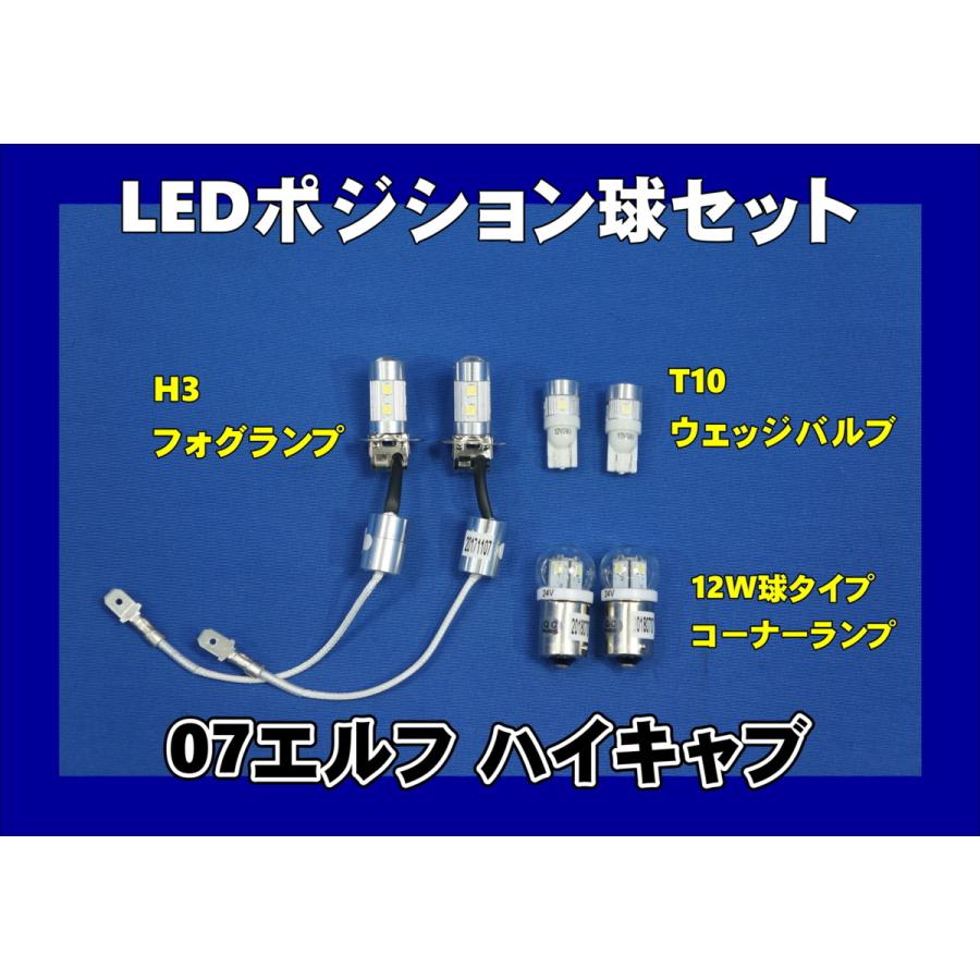 ジェットイノウエ 07エルフハイキャブ用 LEDポジション球セット