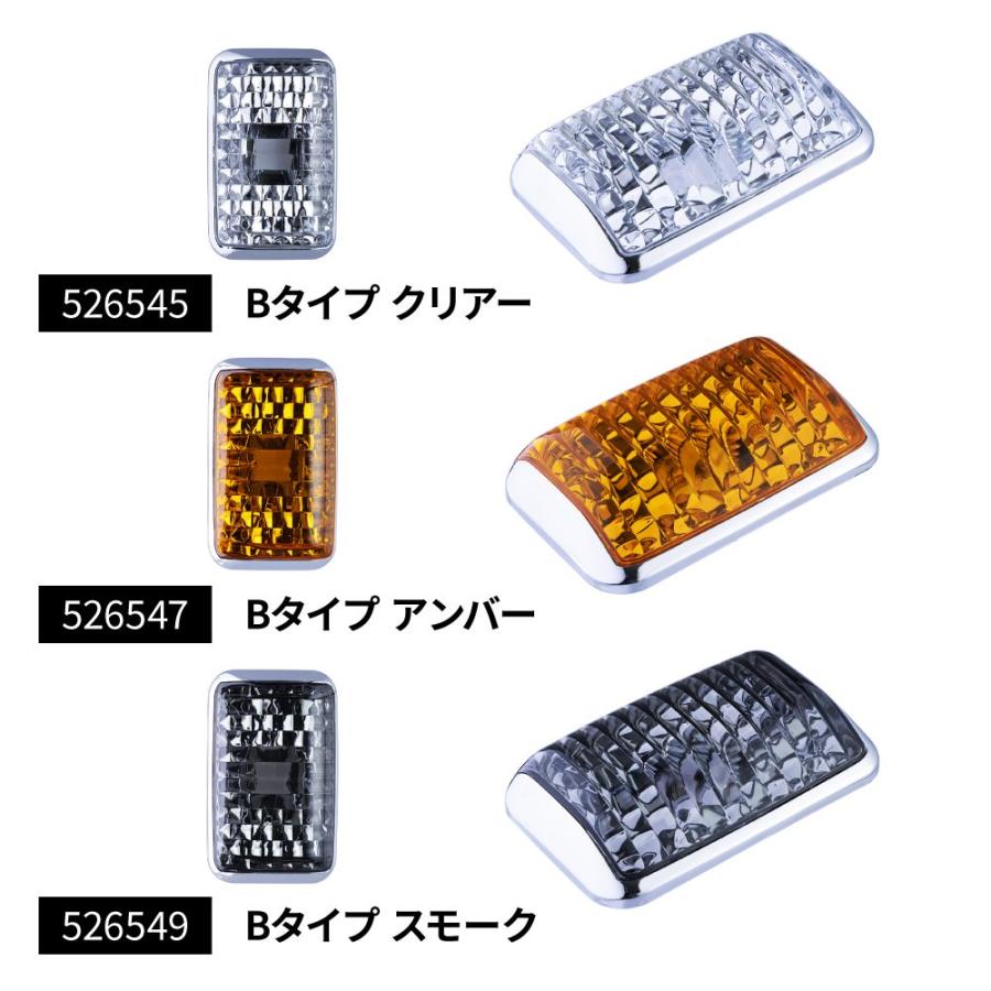 17スーパーグレート用 クリスタル ドアサイドウインカー アンバー