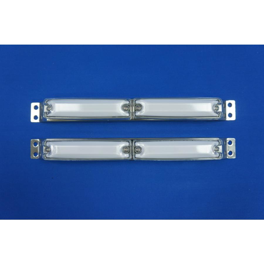 Ledスリム ２連 車高灯ランプ 左右セット 24v用 クリアー アイスブルー 1 トラックショップケンズ 通販 Yahoo ショッピング