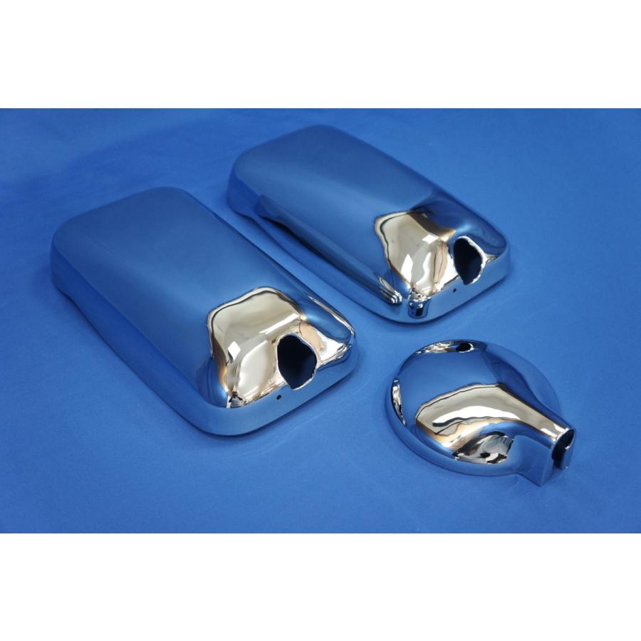 ジェットイノウエ NEWキャンター後期標準/ワイド用 メッキミラーカバー