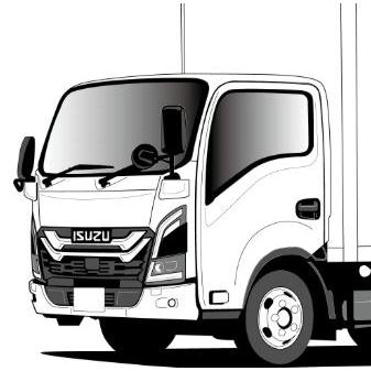 23エルフ ローキャブ用 メッキコーナーパネル左右セット : トラック