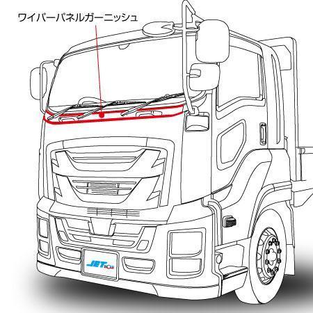 ジェットイノウエ ファイブスターギガ用メッキワイパーパネル