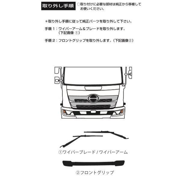 ジェットイノウエ 17レンジャー ワイド用 メッキワイパーパネル 被せ式