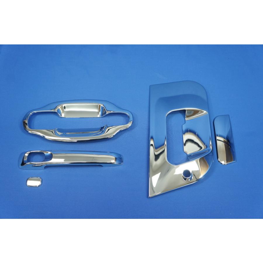 スーパーグレート　メッキ調ドアハンドルガーニッシュ 三菱ふそう 07 スーパーグレート メッキ ドア ハンドル カバー