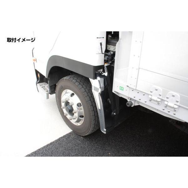 GIGA いすゞファイブスターギガ用メッキマッドガードカバーR/Lセット