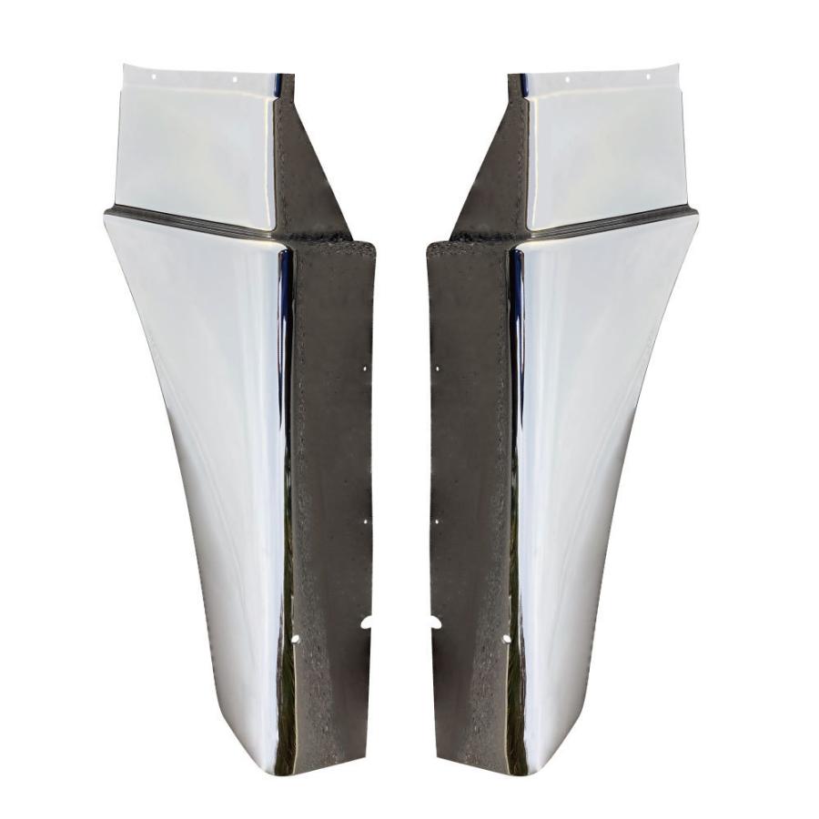 スーパーグレート　メッキマットガード スーパーグレート用 メッキ マッドガードカバー 左右セット