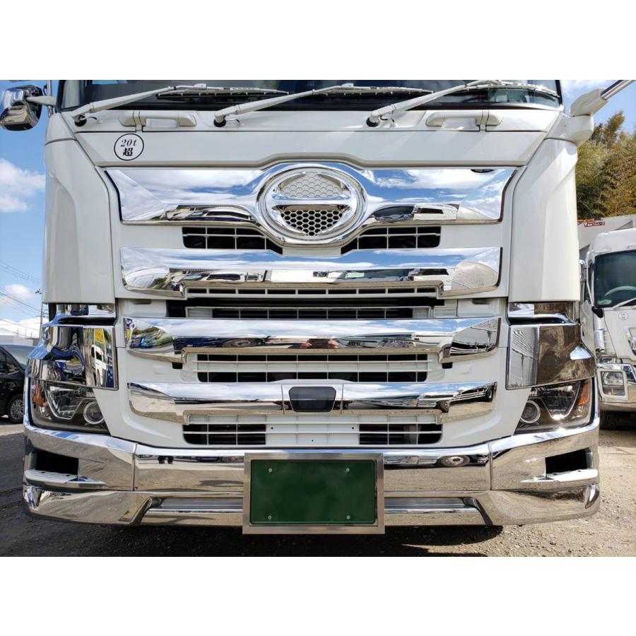 日本ボデーパーツ工業 中型用ステンレス角ナンバー枠 ナンバープレート