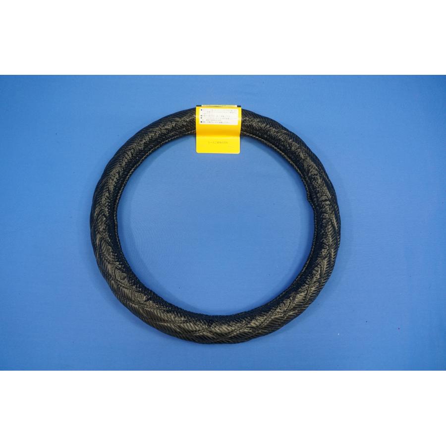 17スーパーグレート用 Wステッチハンドルカバー カーボンブラック/黒糸