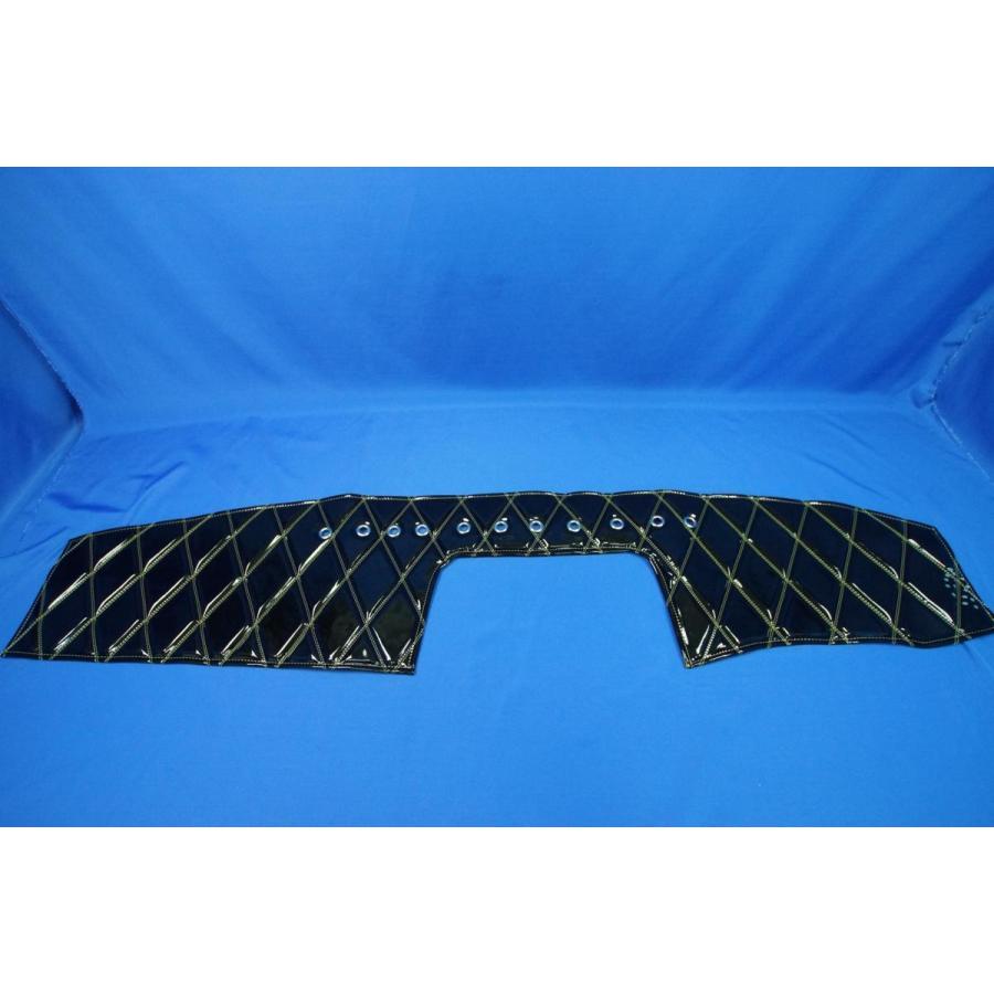 デュトロ標準／ワイド用リング付きダッシュマット ブラック黄色糸