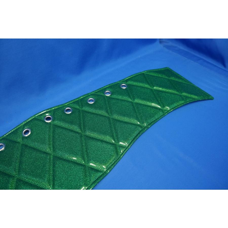 いすゞ07フォワード用 リング付 ダッシュマット グリーンラメ