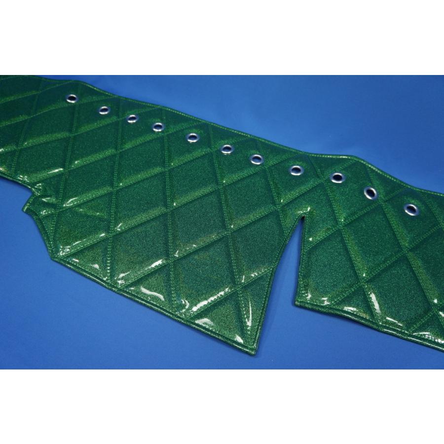 いすゞNEWエルフ用 リング付 ダッシュマット グリーンラメ : トラック